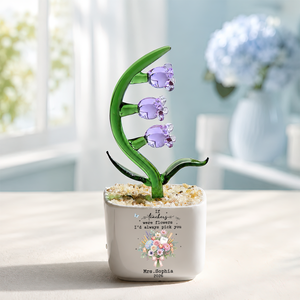 Thank You for Helping Me Grow, Teacher Appreciation - Personalized Glass Flower Pot