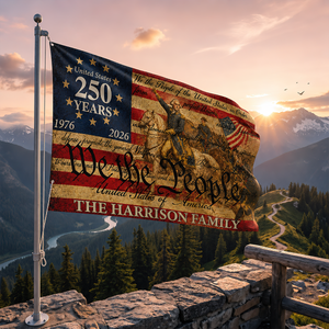 We The People - House Flag United States 250 Years