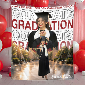 Congrats Graduation 26 Personalized Graduation Backdrop