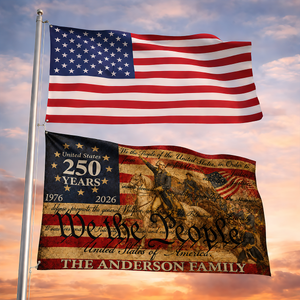 We The People - House Flag United States 250 Years
