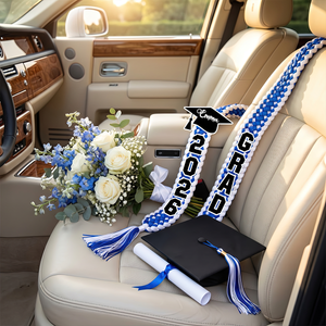 Congrats Graduation Lei With Name Custom Ribbon Lei