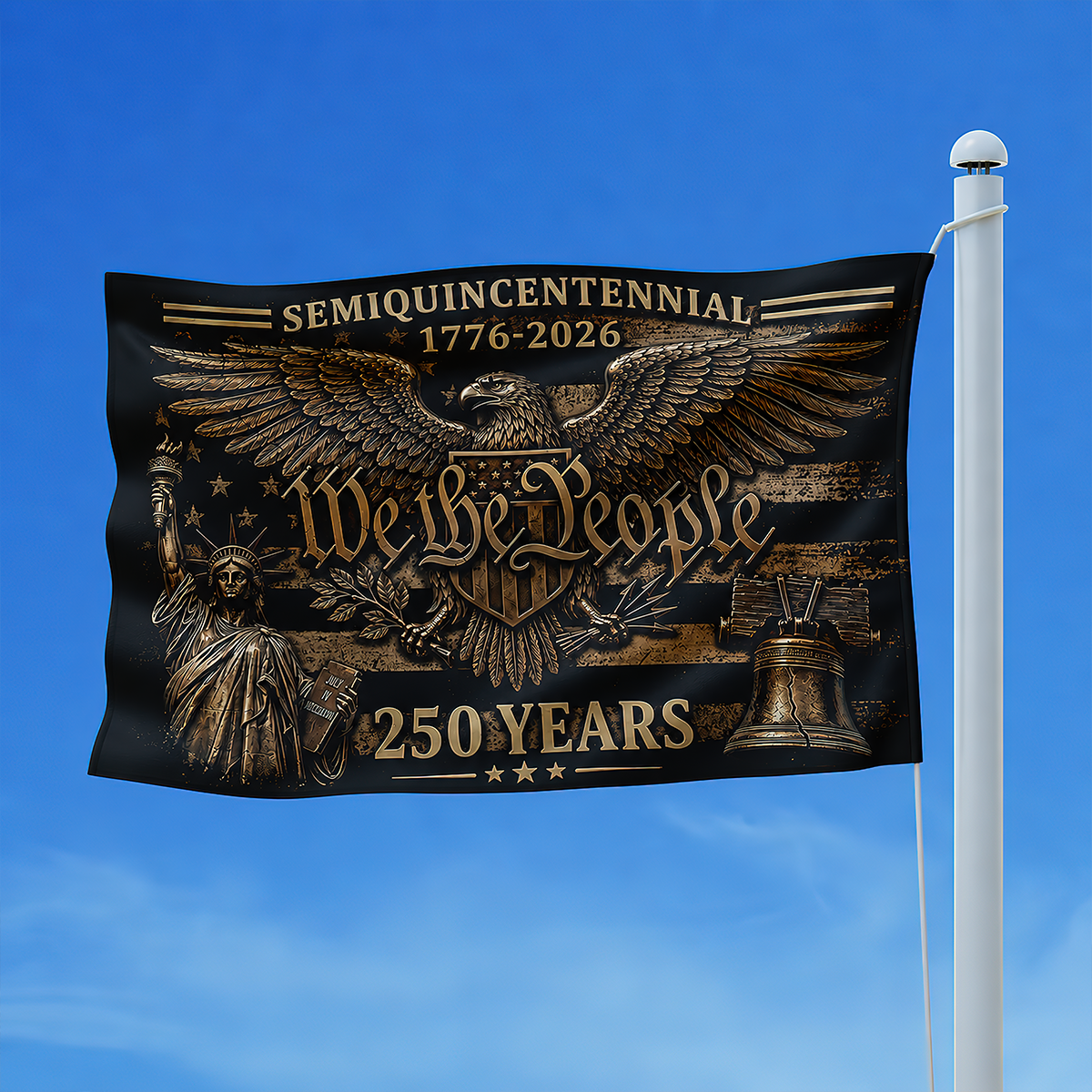 250 We The People United States House Flag Patriotic