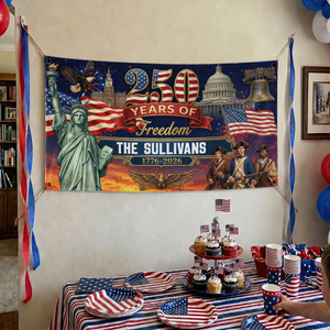 250 Years Of America Freedom - Personalized Banner