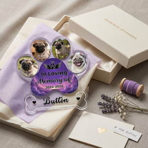 Customized Memorial Dog Loss Acrylic Block Desk Sign - Acrylic Block