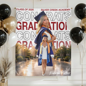 Congrats Graduation 26 Personalized Graduation Backdrop
