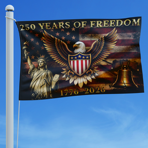 250 Years of Freedom We The People House Flag