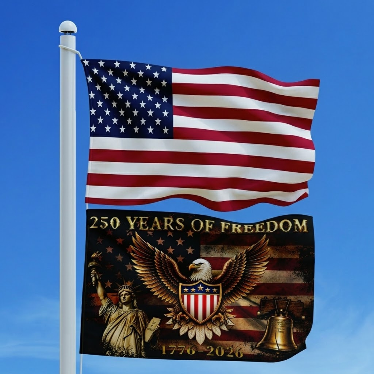 250 Years of Freedom We The People House Flag