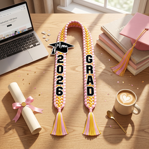 Congrats Graduation Lei With Name Custom Ribbon Lei
