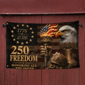 250 Years of Freedom United States House Flag Patriotic
