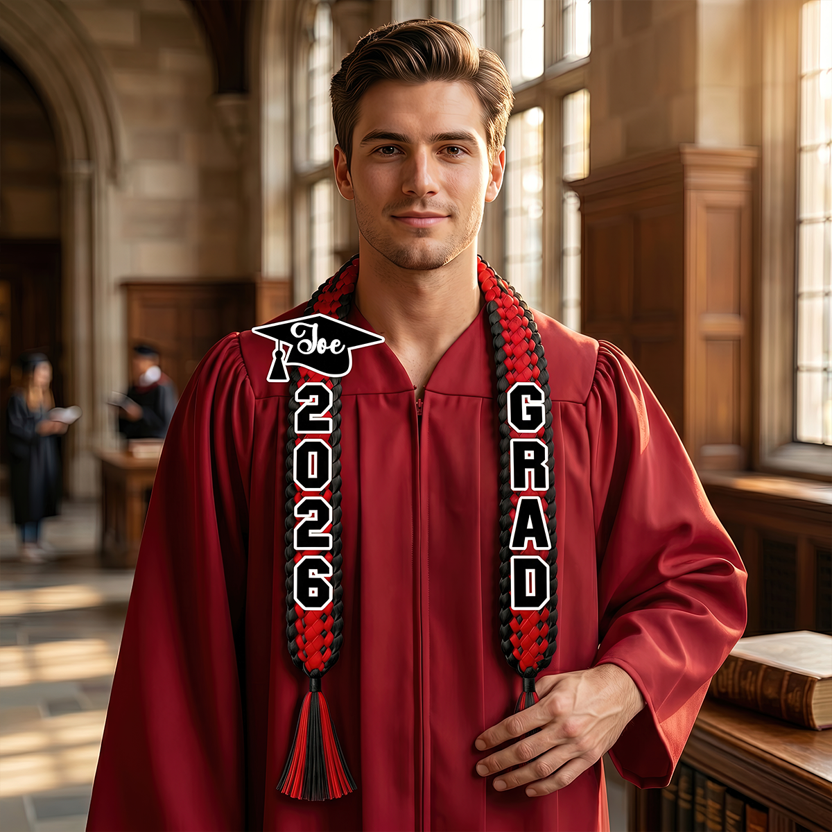 Congrats Graduation Lei With Name Custom Ribbon Lei