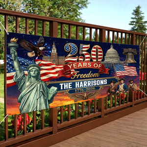 250 Years Of America Freedom - Personalized Banner