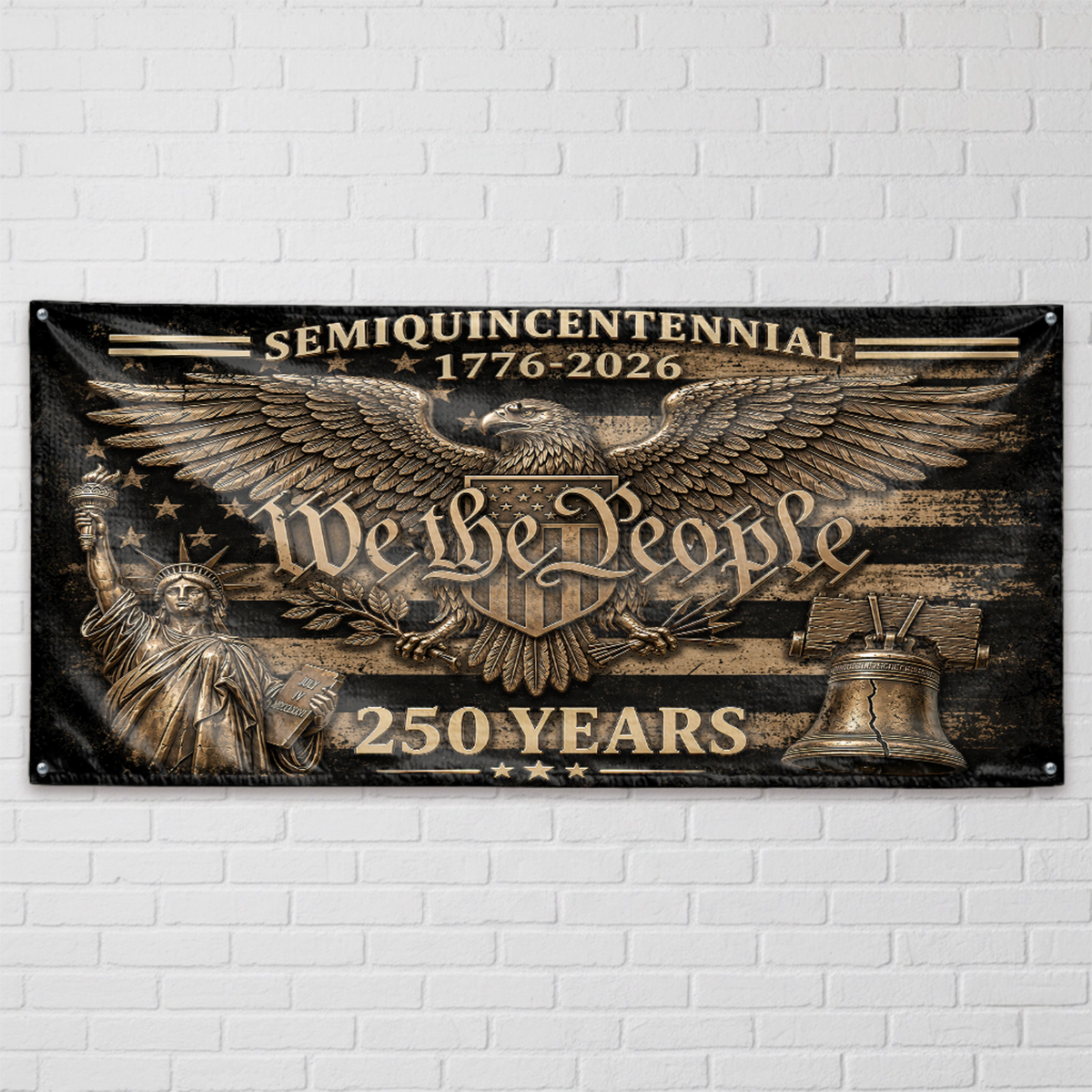 250 We The People United States House Flag Patriotic
