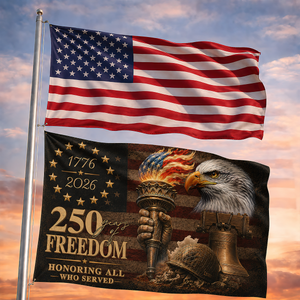 250 Years of Freedom United States House Flag Patriotic
