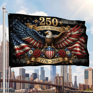 Flowers 250 Years Of America - House Flag United States
