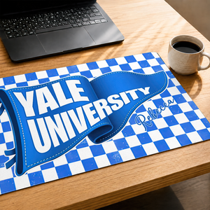 School Pennant Flag Summer Graduation - Personalized Leather Desk Mat