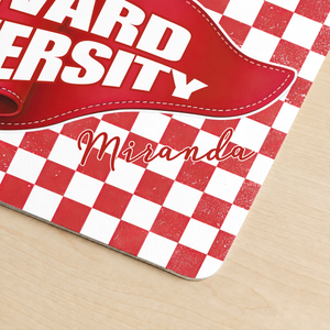 School Pennant Flag Summer Graduation - Personalized Leather Desk Mat