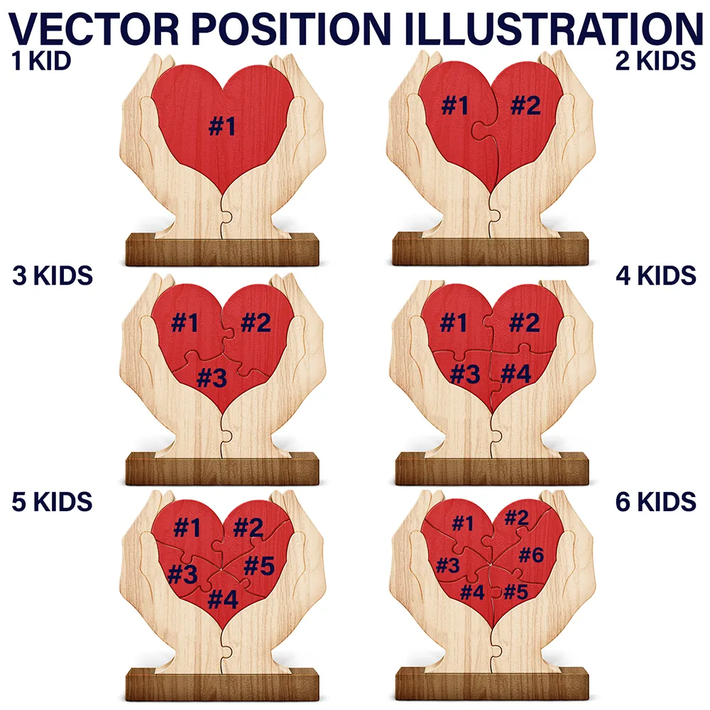 Mom You Are The Piece That Hold Us Together - Personalized Custom Shaped Wooden Puzzle