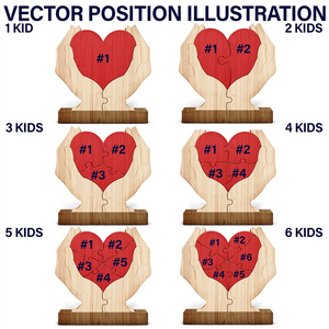 Mom You Are The Piece That Hold Us Together - Personalized Custom Shaped Wooden Puzzle