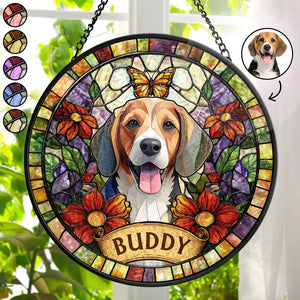 Custom Photo Stained Glass Portrait Dog Cat Family - Personalized Stained Glass Window Hanging Suncatcher MT271-NAH5597-MkDef.jpg