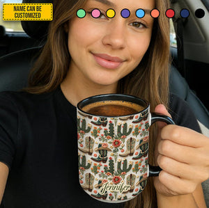 Cowgirl Boots Western - Personalized Cowgirl Accent Mug
