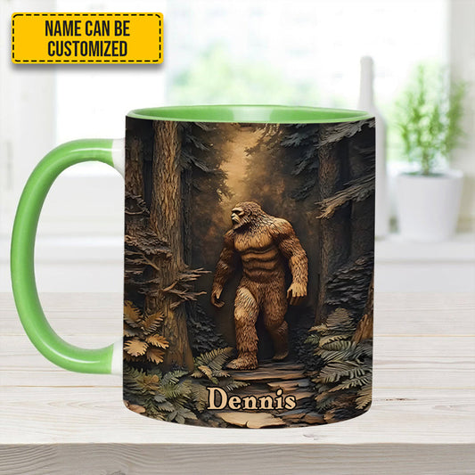 Legend in the Trees Personalized Sasquatch Accent Mug Gift For Friend