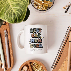 Best Fur Mom Ever - Personalized Mother's Day, Birthday, Valentine's Day or Christmas gift For Fur Mom - Custom Mug