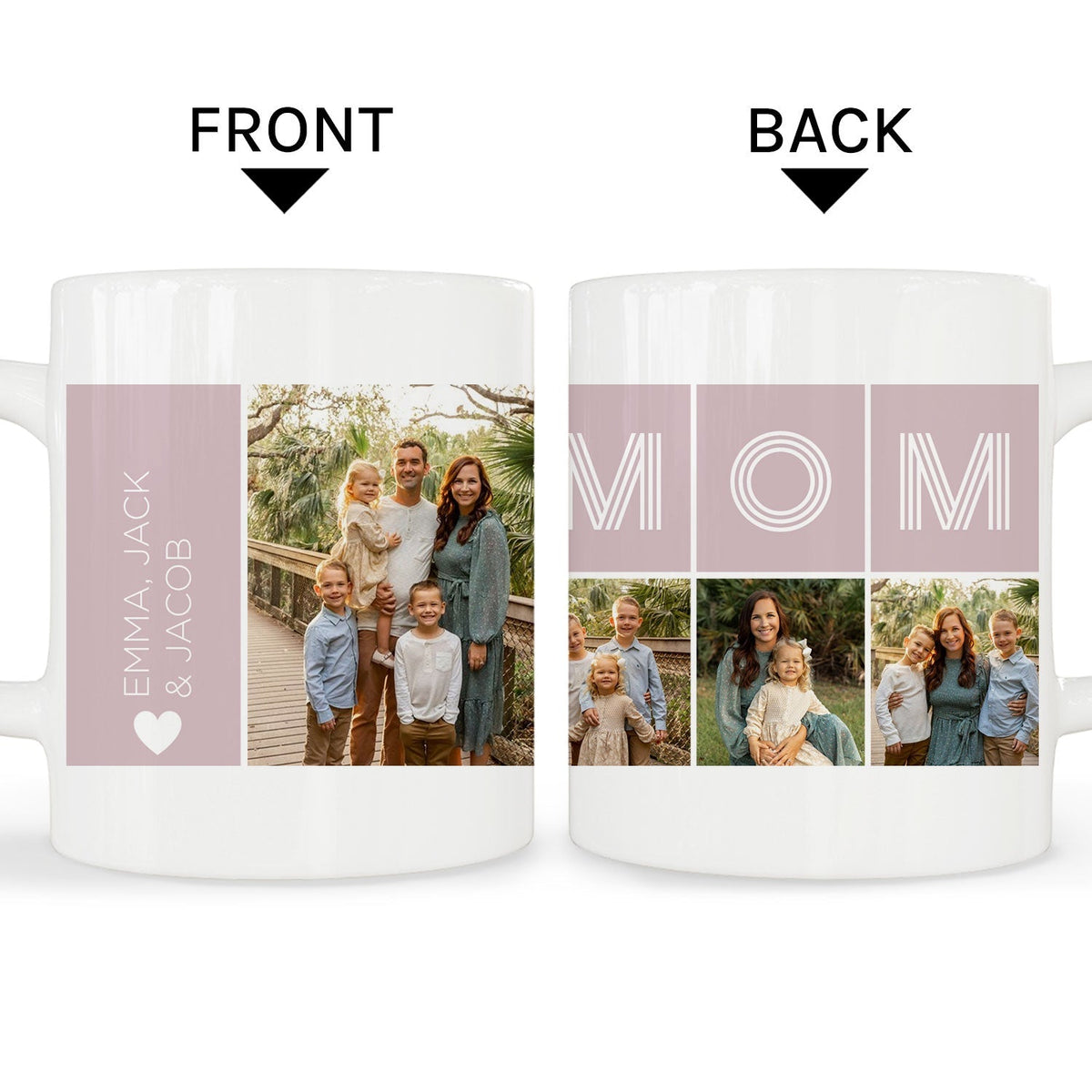 Custom Mug Mom - Personalized Mother's Day, Birthday, Valentine's Day or Christmas gift For Mom