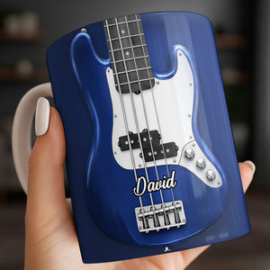 Bassist Nutrition Facts, Personalized Custom Coffee Mug, Gift For Bassist