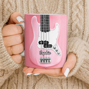 Bassist Nutrition Facts, Personalized Custom Coffee Mug, Gift For Bassist