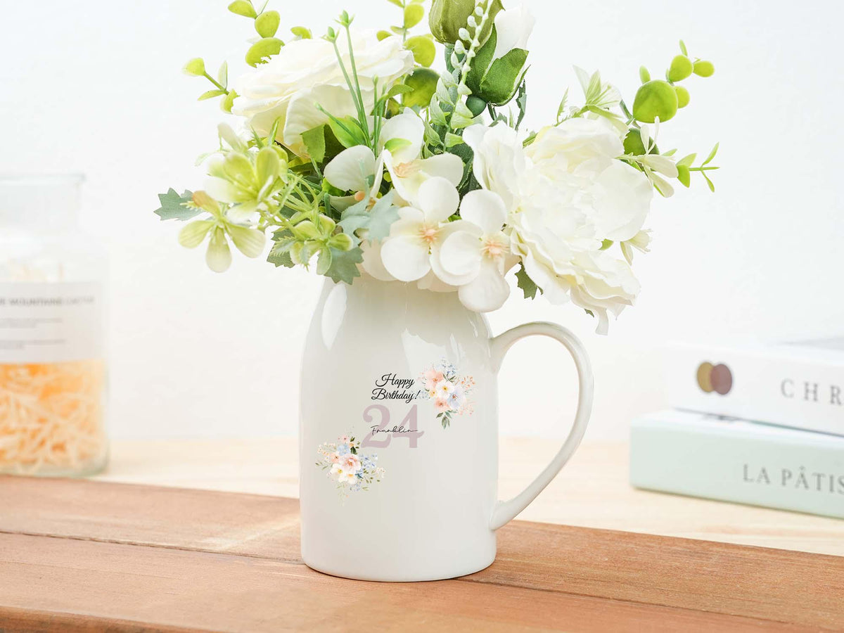 Birthday Gift for Mum, Gift for Nanna, Personalised If nanny's were flowers, Jug Vase, Gift for Mum, Gift for Mom, Grandma, Gift for Her