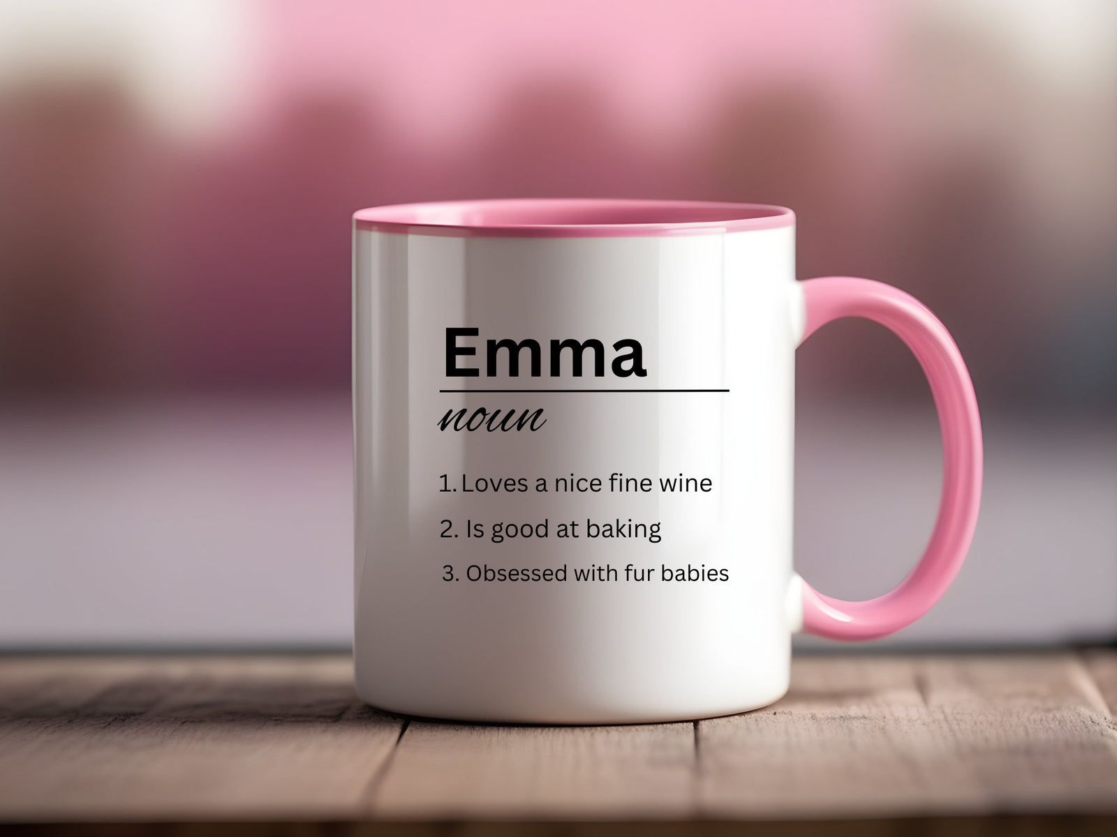 Personalised Name Definition Grey Satin Mug Laser Engraved Gifts Ideas Presents For Mum Dad Birthday Christmas Mothers Fathers Day