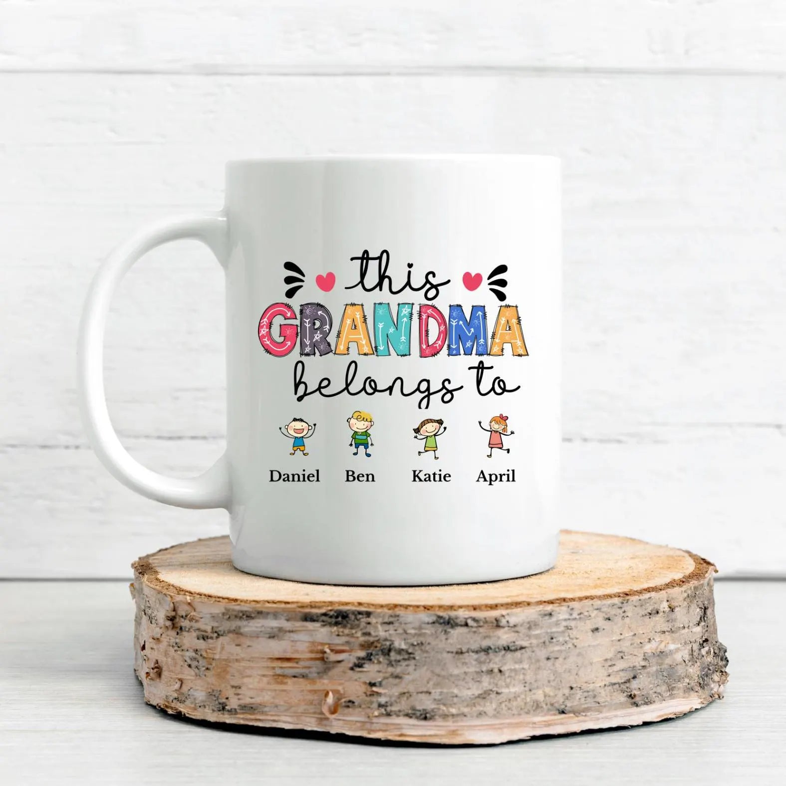 This Grandma Belongs To Mug Personalised Grandma Mug with Grandkids Names Custom Grandma Gift Grandma Gift from Grandkids