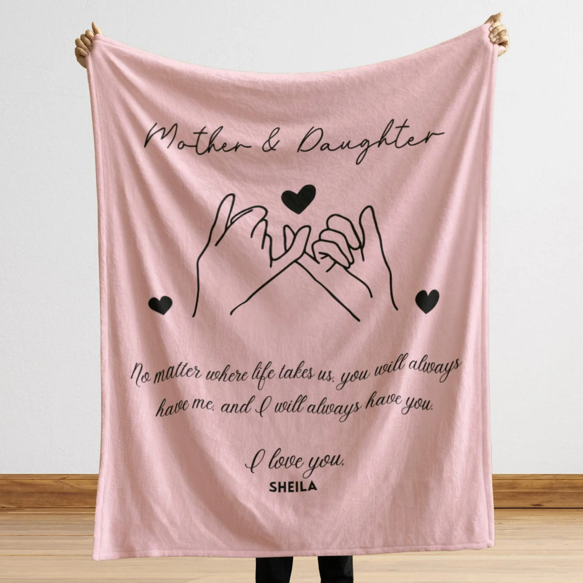 Mother Daughter Blanket Gift from Daughter, Mother's Day Gift, Mother Daughter Gift, Custom Gift, Personalized Gift from Daughter To Mother