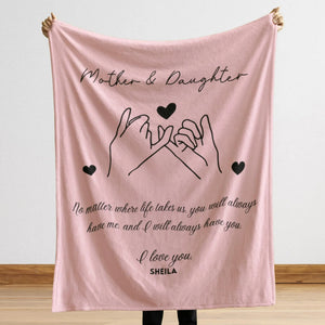 Mother Daughter Blanket Gift from Daughter, Mother's Day Gift, Mother Daughter Gift, Custom Gift, Personalized Gift from Daughter To Mother