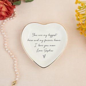 Personalized Mom Trinket Dish, Custom Jewelry Dish, Gift from Daughter