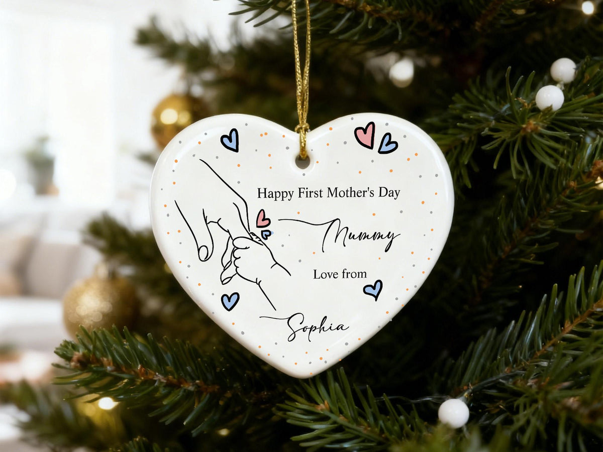Mom Ornament From Son Daughter,Custom Mom Ornament Mothers Day Ornaments,Personalized Mom Christmas Ornament,Mom Ornament, Thank You Mom