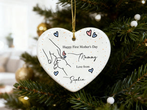Mom Ornament From Son Daughter,Custom Mom Ornament Mothers Day Ornaments,Personalized Mom Christmas Ornament,Mom Ornament, Thank You Mom