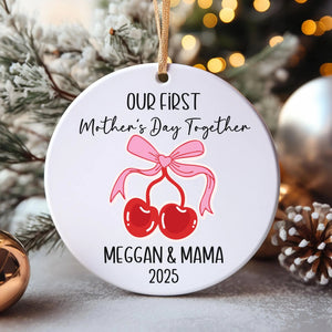 First Mothers Day Together Ornament Personalized Gift for New Mom Custom Present from Baby Gift for Mom Personalised Mother's Day Keepsake