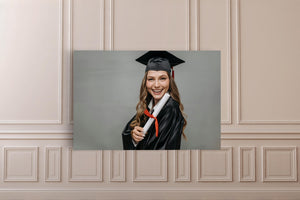 Personalized Graduation Photo Canvas Print, Custom Graduate Gift , Unique Keepsake Wall Art for High School or College Graduation Celebration