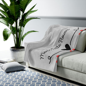 Personalized Mothers Day Gift, Gift for Mom, Blanket for Mom, Mom's Garden, Mom Flowers, Personalized Mom Blanket, Customized Throw Blanket