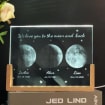 Custom Moon Phase Crystal Night Light,Moon Phase by Date,Gift for Mom from Daughter,Mother's Day Keepsake,The Day You Became My Mom
