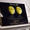 Personalized Moon Phase Canvas for Mom Custom Night Sky with Kids Names & Dates, Unique Gift for Mother's Day, Mom Wall Art Keepsake