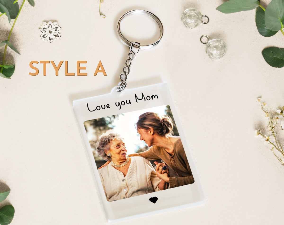 Personalized Photo Keychain,Mama keychain, Personalized Mothers Gift,Mom's Birthday gift, keychain for mom,Mothers day gift,Anniversary Gift