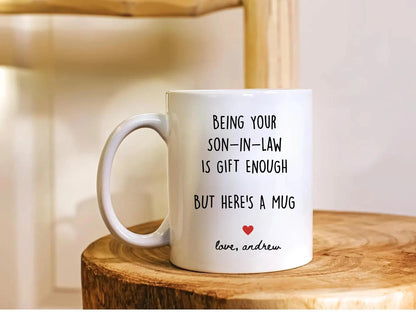 Son In Law Mug | Mother s Day Gift From Son In Law | Funny Mom Coffee Mug | Personalized Custom Name Mug | Gift For Mother Mama Mommy