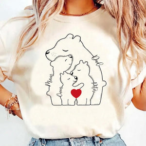 Personalized Mom and Baby Bear Shirt, Bear Mom Shirt First Mothers Day Gifts, New Mom Gifts, Daughters First Mothers Day, Cute Mom Shirt
