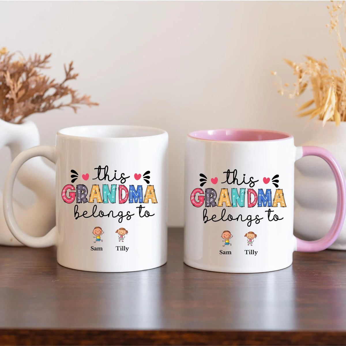 This Grandma Belongs To Mug Personalised Grandma Mug with Grandkids Names Custom Grandma Gift Grandma Gift from Grandkids