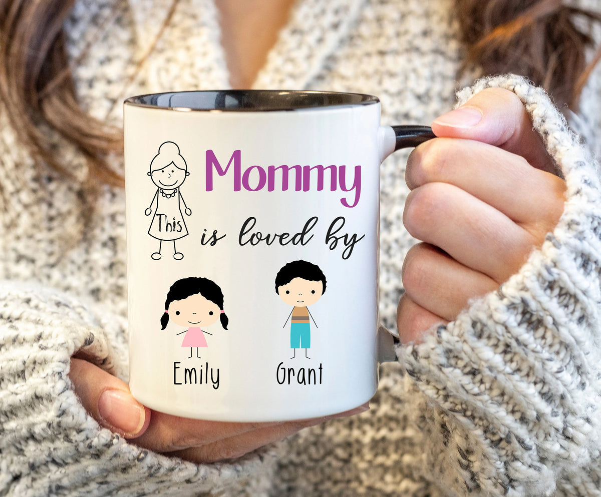 Mom Mug, This Mom is Loved By, Mommy Mug, Custom Name Mug, Mom Coffee Mug, Personalized Mom Mug, Custom Mom Mug, Mother Gift, Mug for Mom