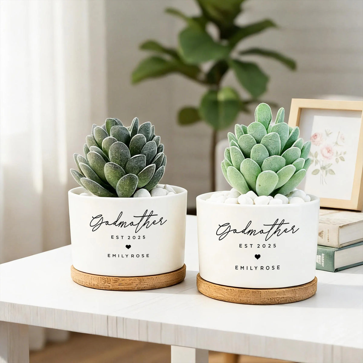 Personalized Godmother Flower Pot,Baptism Keepsake Gifts,Plant Pot For Godparents,Appreciation Gift,Mothers Day Gift,Godmother Proposal Gift