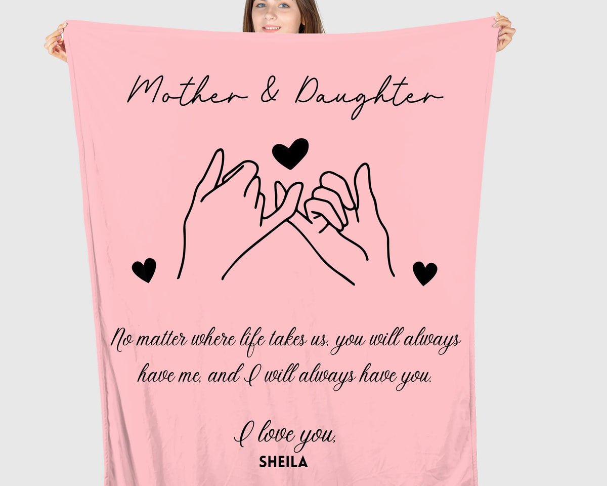 Mother Daughter Blanket Gift from Daughter, Mother's Day Gift, Mother Daughter Gift, Custom Gift, Personalized Gift from Daughter To Mother
