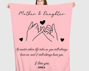 Mother Daughter Blanket Gift from Daughter, Mother's Day Gift, Mother Daughter Gift, Custom Gift, Personalized Gift from Daughter To Mother